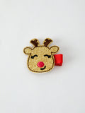 Winter Christmas Girls Hair Clips 1.8 Inch - 8