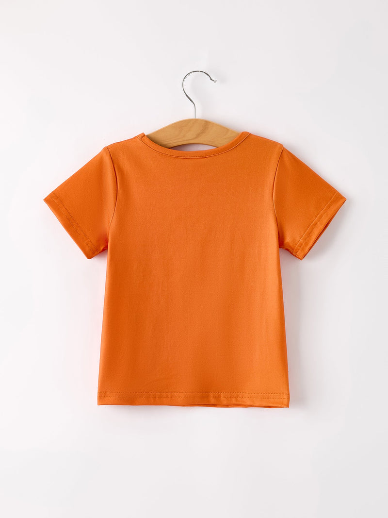Fall Thanksgiving/Halloween  Leopard Short sleeve O-neck T-shirt - 2