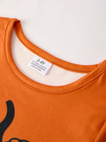 Fall Thanksgiving/Halloween  Leopard Short sleeve O-neck T-shirt - 3