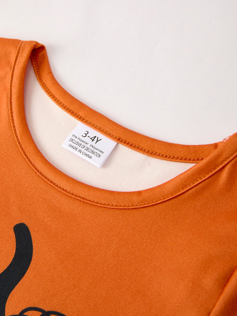 Fall Thanksgiving/Halloween  Leopard Short sleeve O-neck T-shirt - 3