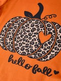 Fall Thanksgiving/Halloween  Leopard Short sleeve O-neck T-shirt - 4