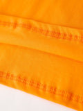 Fall Halloween Orange Embroidery Smocking Boys Set - 5