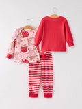 Christmas 3 Piece Girls Pajama Set - 27