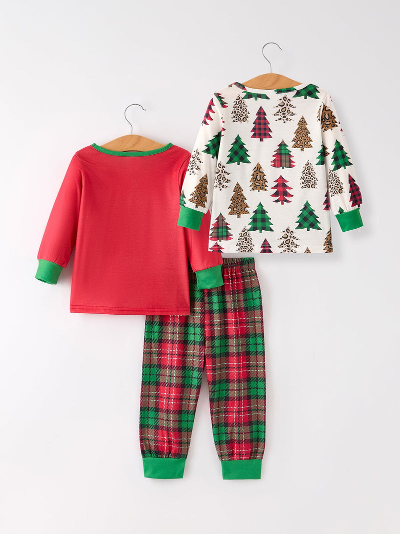 Christmas 3 Piece Girls Pajama Set - 3