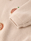 Thanksgiving Pumpkin Sequin Sweater – Beige, Perfect for Fall - 5