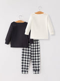 Christmas 3 Piece Girls Pajama Set - 7
