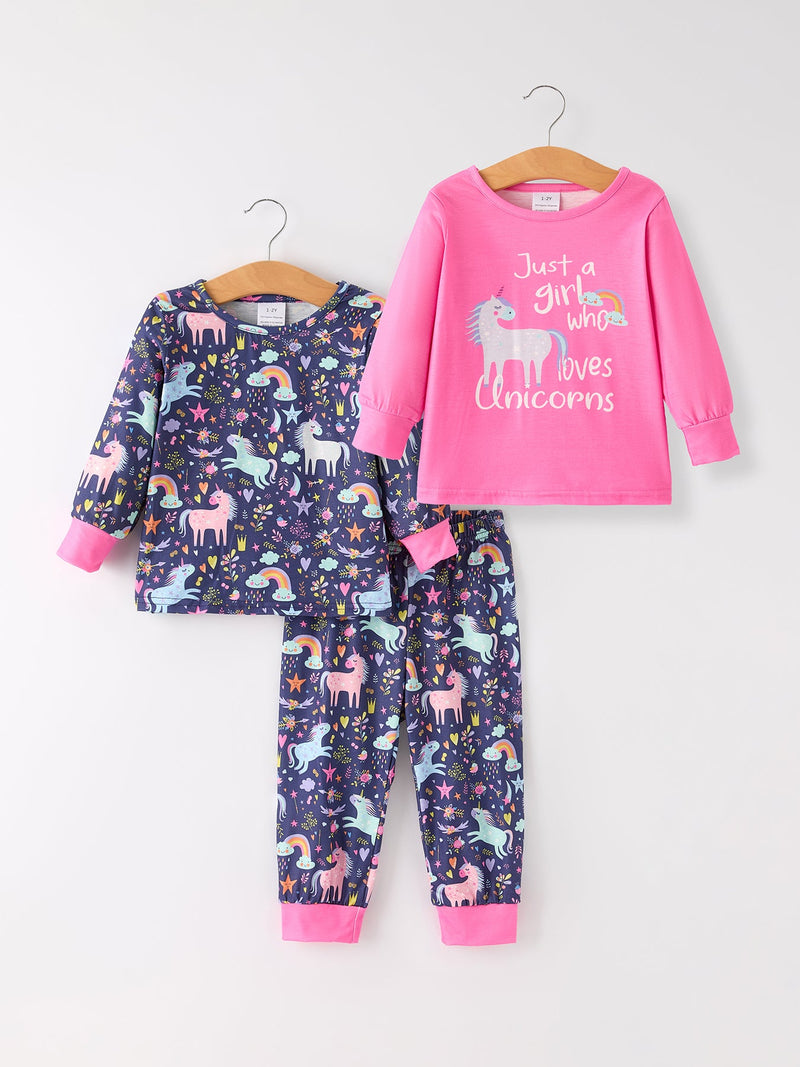 Christmas 3 Piece Girls Pajama Set - 15
