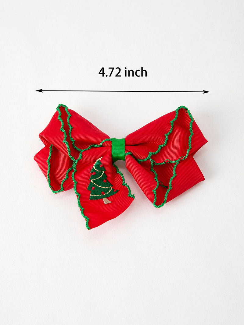 Winter Christmas tree Hair Clip - 3