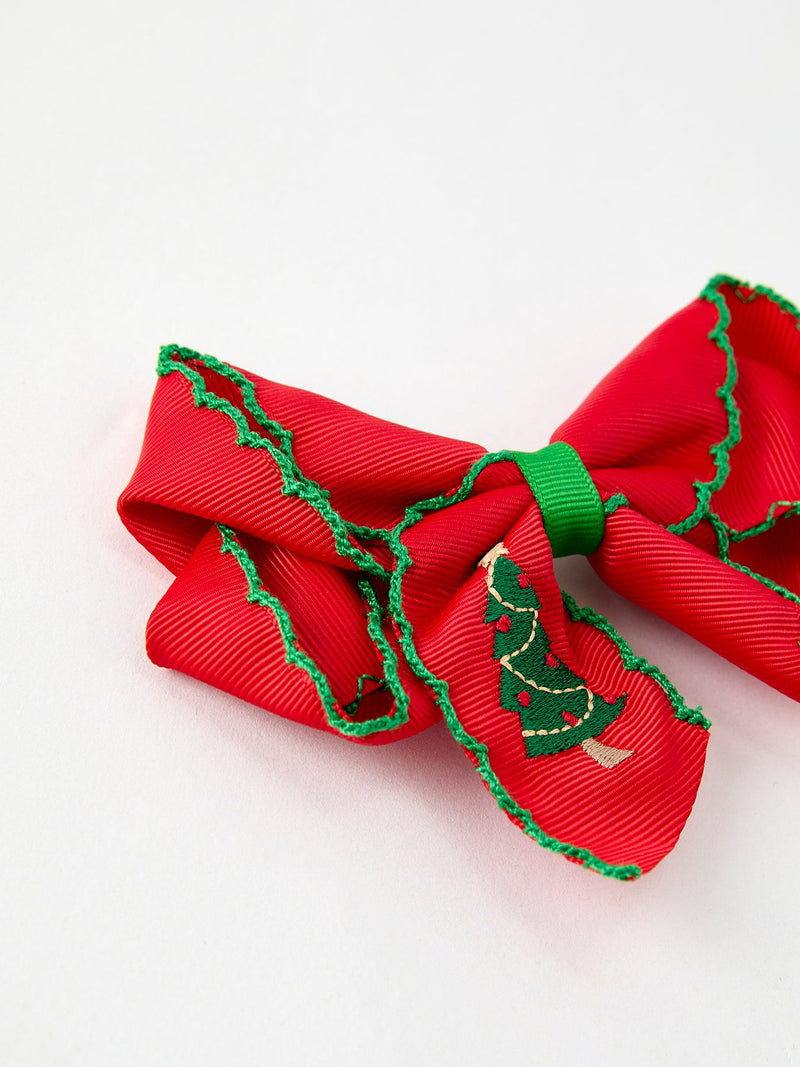 Winter Christmas tree Hair Clip - 5