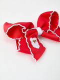 Winter Christmas Santa Hair Clip 4.3inch - 8