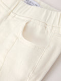 Charming White Denim Pants with Cute Bows - 3