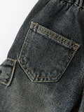 Girls Bow Stretch Wide-Leg Jeans - 2