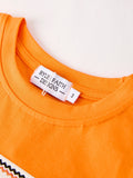 Halloween Striped Boy Set with Cat Smocking Embroidery –  Perfect for Fall - 3