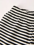 Halloween Striped Boy Set with Cat Smocking Embroidery –  Perfect for Fall - 5