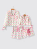 Mommy and Me Fall Thanksgiving Pumpkin  Pajama - 1