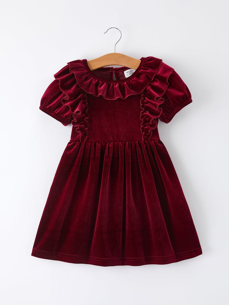 Autumn Velvet Girls Dress-Multiple colors available - 3