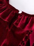 Autumn Velvet Girls Dress-Multiple colors available - 9