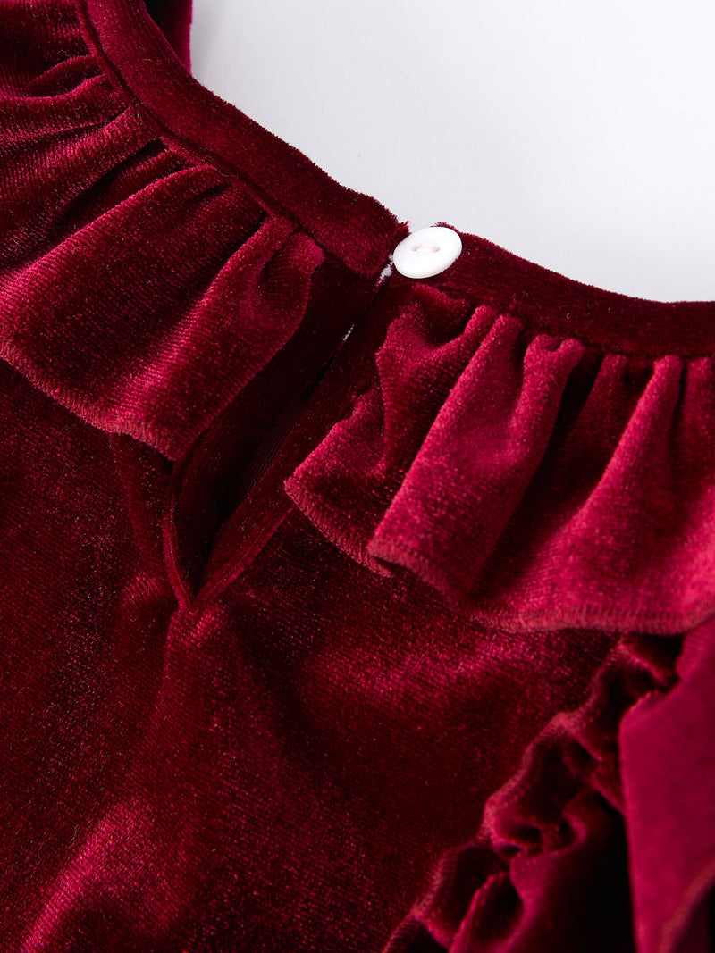 Autumn Velvet Girls Dress-Multiple colors available - 9