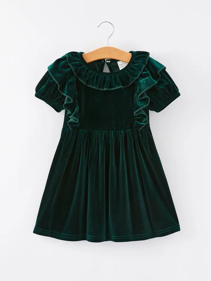 Autumn Velvet Girls Dress-Multiple colors available - 2