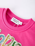 Toddler Girls Christmas Outfit – Pink Merry Bright Top and Bell Pants - 3