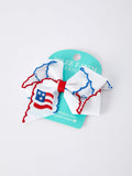 Stars & Stripes Flag Hair Bow – Toddler Girls July 4th Hair Accessory - 2