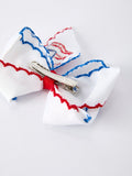 Stars & Stripes Flag Hair Bow – Toddler Girls July 4th Hair Accessory - 7