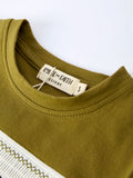Duck Embroidery Boys Set Green Tee and Camo Shorts - 4