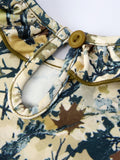 Camo Duck Smocked Bow Ruffle Sleeves Girls Dress - 5
