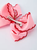 Strawberry Embroidered Girls Hairpin 4 Inches - 13
