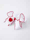 Back-to-school Apple Applique Girls Hairpin 4 Inches/6.25 inches - 6
