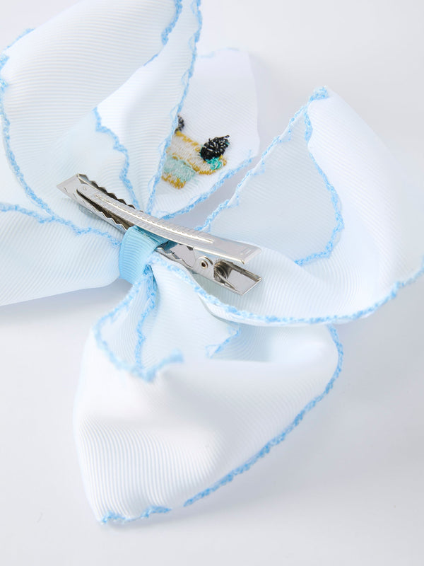 Back-to-school Truck Applique Girls Hairpin 4 Inches/6.25 inches