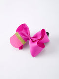 Back-to-school Pencil Bow Girls Hair Clips 3.5 inches - 3