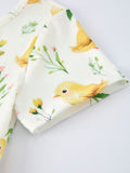 Easter Chick Floral Girls Twirl Short Sleeve Dress - 4