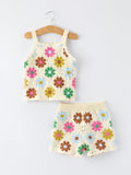 Summer Crochet Floral Girl Set - 7
