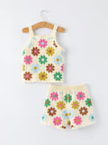 Summer Crochet Floral Girl Set - 8