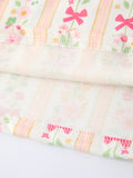 Summer Floral Bow Ruffle Girls Dress - 5