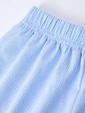 Blue Smocked Church Christ Bishop Christening Toddler Boys'Set - 7