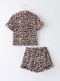 Mommy & Me Leopard Print Ruffle Pajama Set - 4