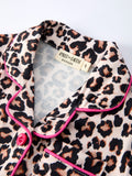 Mommy & Me Leopard Print Ruffle Pajama Set - 6