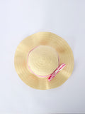Spring  Pink Striped Ruffled Girls' Dress with Hat - 13