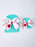 Back-to-school Apple Applique Girls Hairpin 4 Inches/6.25 inches - 1