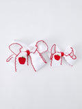 Back-to-school Apple Applique Girls Hairpin 4 Inches/6.25 inches - 3