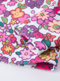 Hot Pink Floral Long Sleeve Toddler Swim Set - 4