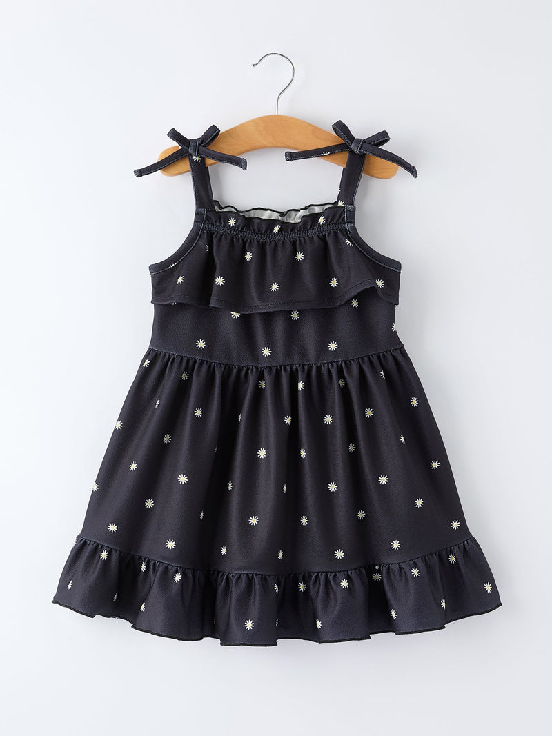 Summer Daisy Girls Bow Dress - 1