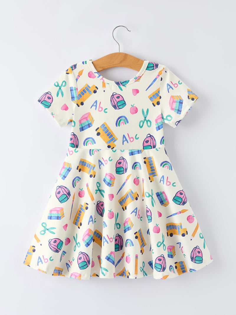 Girl Back To School Twirl Dress - 2