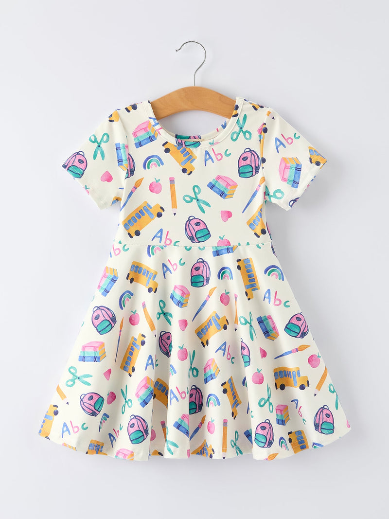 Girl Back To School Twirl Dress - 1