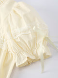 Embroidered Lace Girls' Short-sleeved Dress - 8