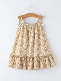 Floral Daisy Girl Spaghetti Strap Dress - 2