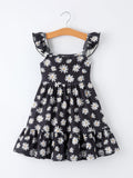 Girls Daisy and Mustard Yellow Dress 2-piece Set - 3