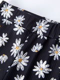 Girls' Spring Daisy Set Ruched Tie Sleeve - 3